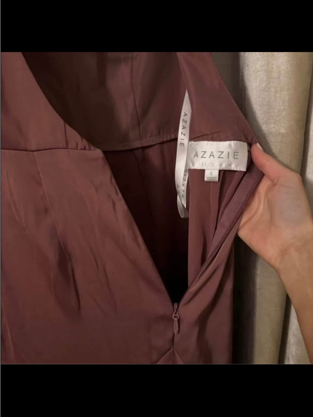 Azazie Vero Satin Amethyst NWT - Picture 6 of 7